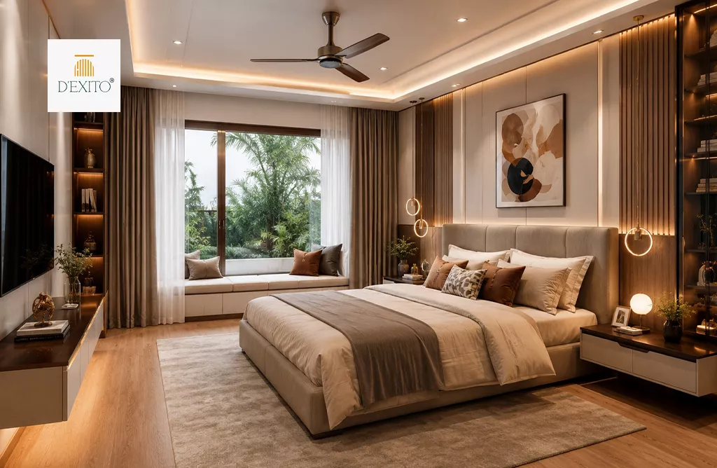 Luxury Living Room Interior Design in Hyderabad with Modern Decor