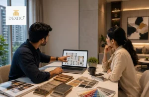 Experienced Interior Designers in Hyderabad Presenting Architectural Floor Plans
