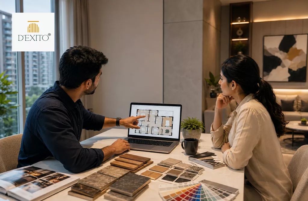 Experienced Interior Designers in Hyderabad Presenting Architectural Floor Plans