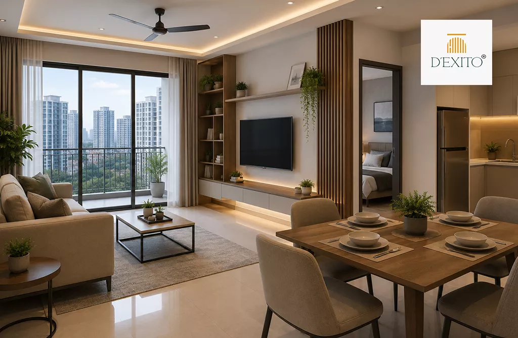 Modern Flat Interiors in Gachibowli Designed by Trusted Hyderabad Experts