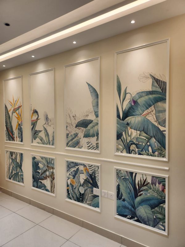 Modern living room interior design by D'Exito interior decorators Hyderabad